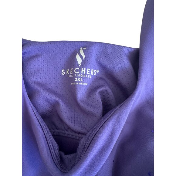 SKECHERS Shine Jeweled Purple Bra Size 2XL NEW NWT - Picture 4 of 8
